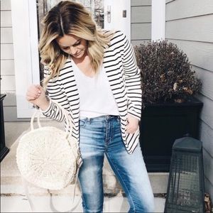 Super Cute! Striped Old Navy Blazer Women Size SP